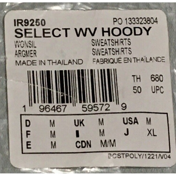 Adidas Select WV Hoody Basketball Sweatshirt Long Sleeve Men's M Wonder Silver - Picture 9 of 11